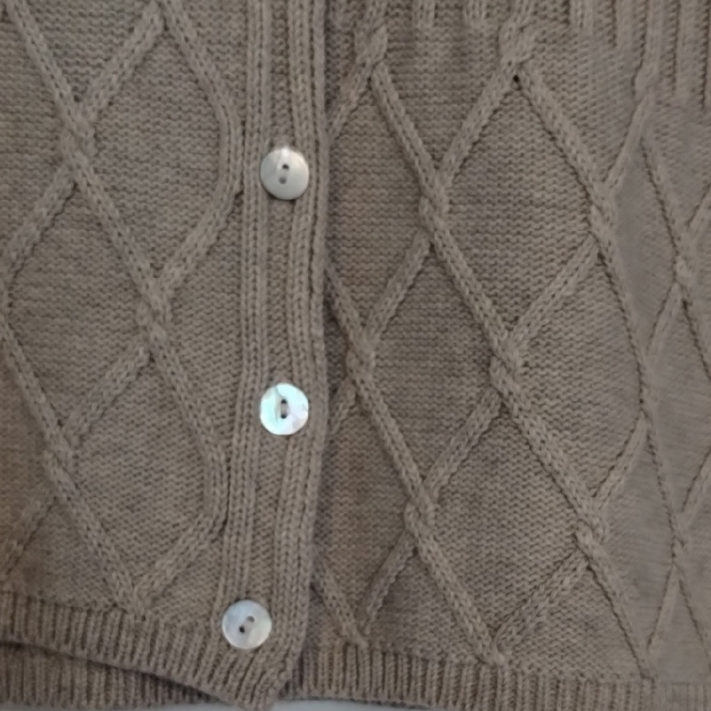 3 Women's Van Heusen Short Sleeve Ribbed Cardigan Size Large - Picture 10 of 15